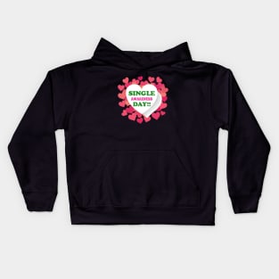 Single Awareness Day Anti-Valentines Kids Hoodie